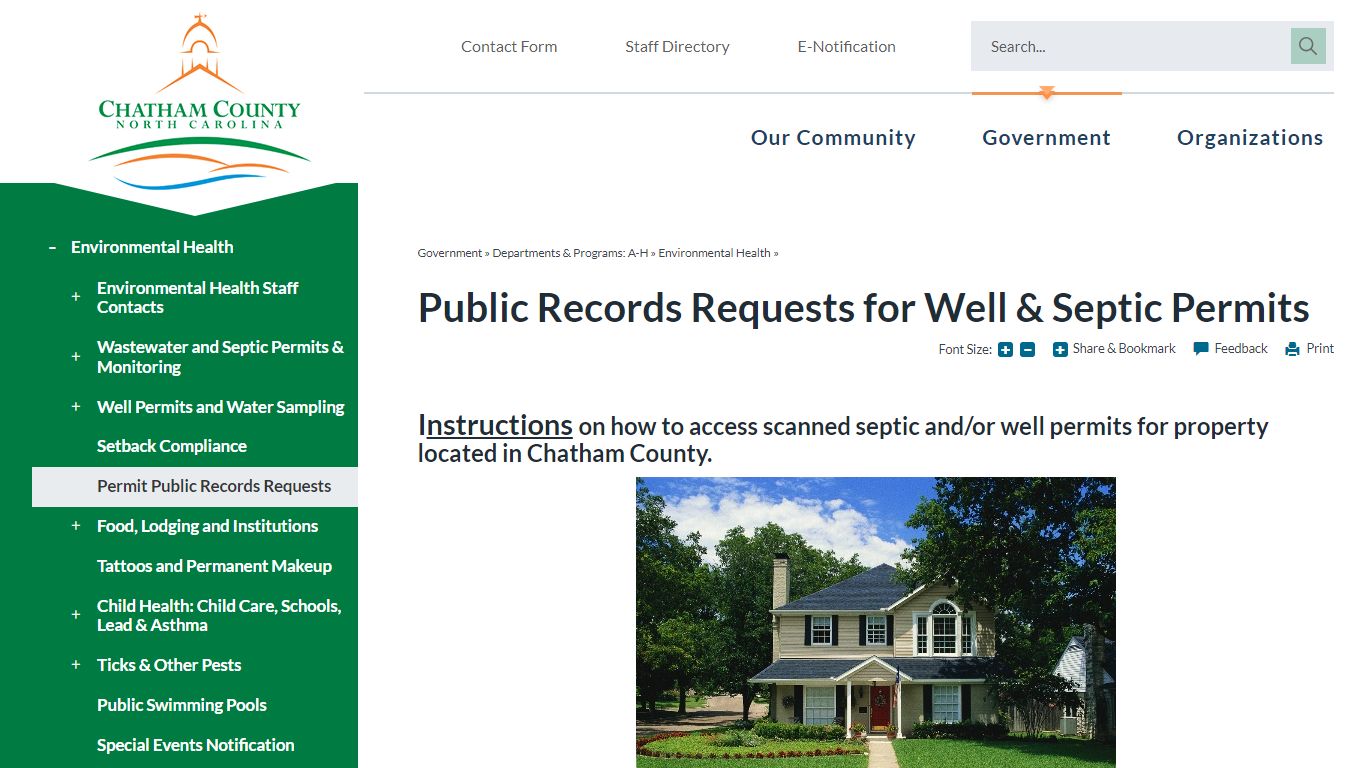 Public Records Requests for Well ... - Chatham County, NC