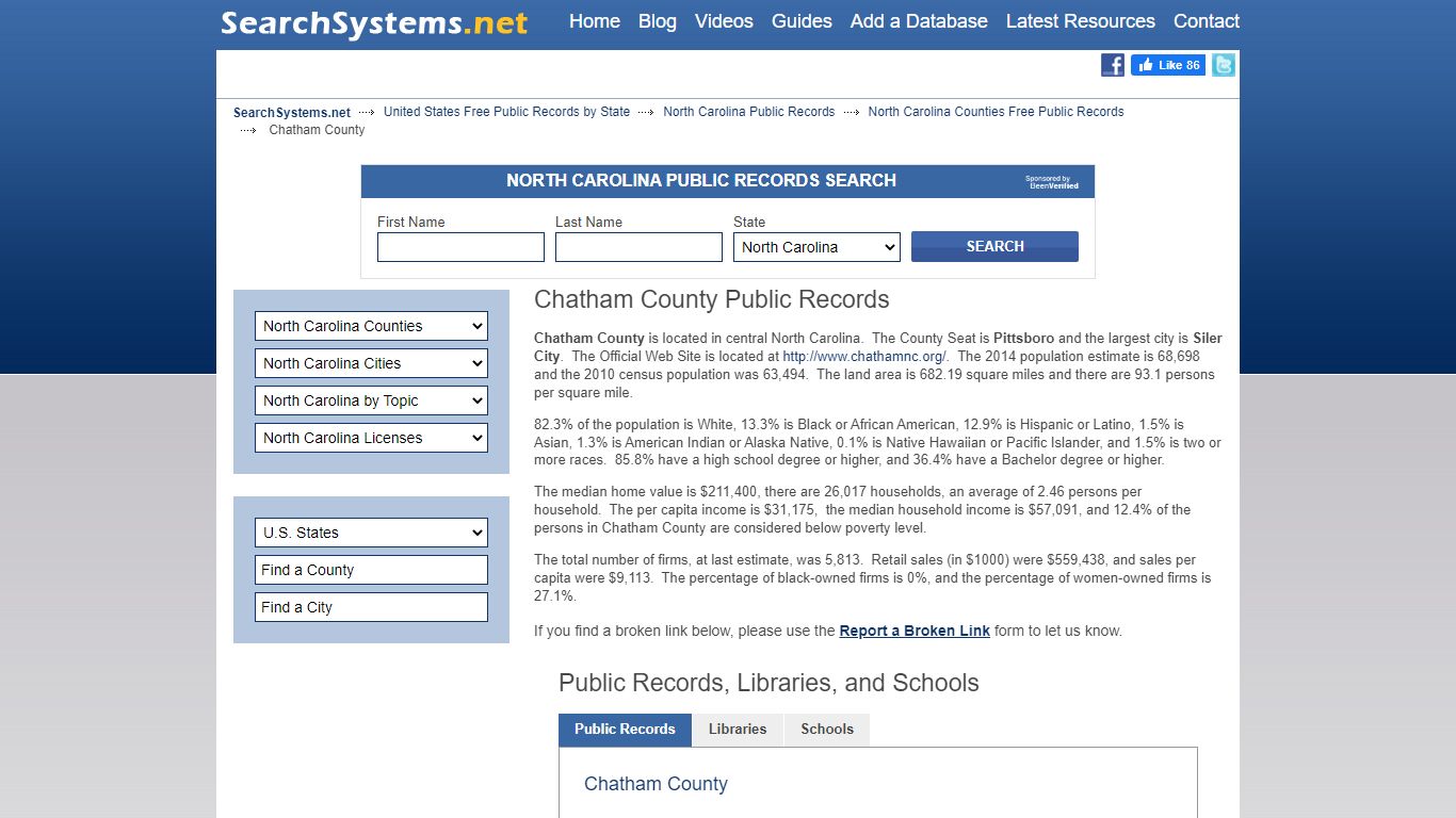 Chatham County Criminal and Public Records